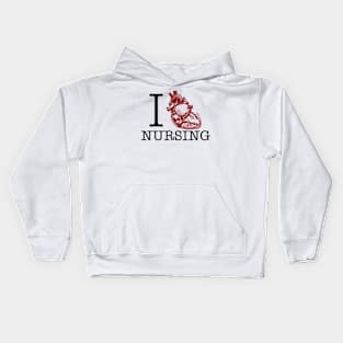 I Heart Nursing Kids Hoodie